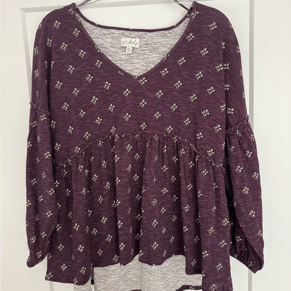 Wonderly Women's Purple Floral Top